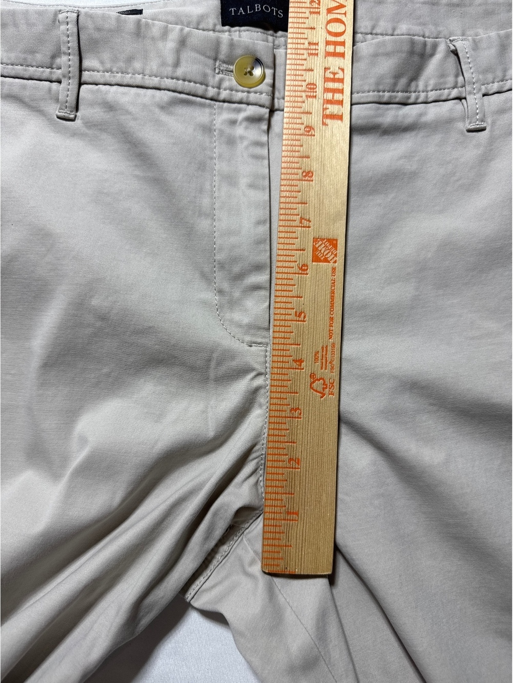 Talbots 16P Relaxed Chino Pants - Comfy Classic Beige - Picture 2 of 7